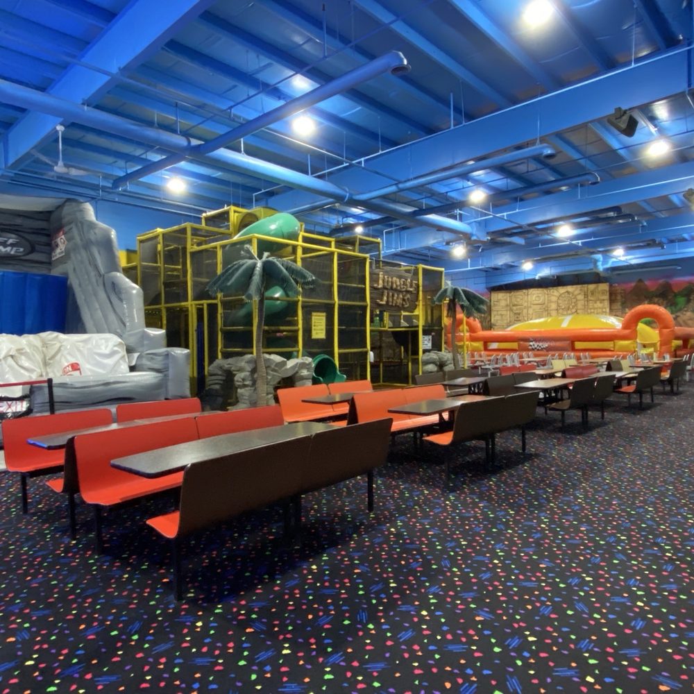Horizon Fun F/X - Back area has a jungle gym, cliff jump, and huge bounce mountain. - Skating Rinks Near Me - Rochester, New York Horizon Fun F/X - Back area has a jungle gym, cliff jump, and huge bounce mountain. - Skating Rinks Near Me - Rochester, New York