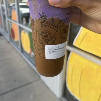 Teatery - Tea and Tapioca - Vietnamese Coffee with Ube Foam - Bubble Tea Near Me - Baton Rouge, Louisiana