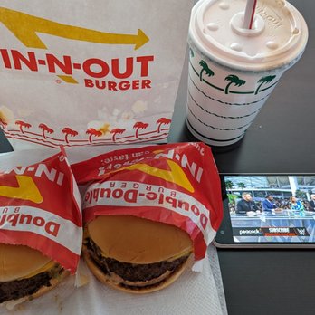 In-N-Out Burger - Double Double x2 and Neapolitan shake - Burgers Near Me - Las Vegas, Nevada
