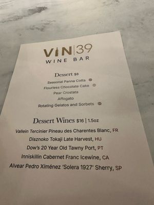 Menu photo 2 Vin39 Wine Bar Brighton, CO