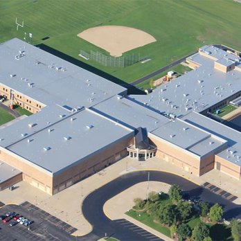 Badgerland Commercial Roofing - aerial view of school - Roofing Near Me - Watertown, Wisconsin Badgerland Commercial Roofing - aerial view of school - Roofing Near Me - Watertown, Wisconsin