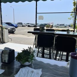 View from inside looking out to PCH