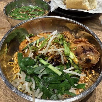 Cloud 9 Pho & Teatime - Crispy chicken with noodles and dipping soup on the side - Pan Asian Near Me - Fontana, California Cloud 9 Pho & Teatime - Crispy chicken with noodles and dipping soup on the side - Pan Asian Near Me - Fontana, California