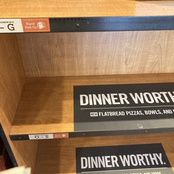 Panera Bread - Order pickup shelf. Sorted by name. - Sandwiches Near Me - Lithonia, Georgia