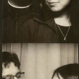 Scanned photo strip from one of the B&W booths!