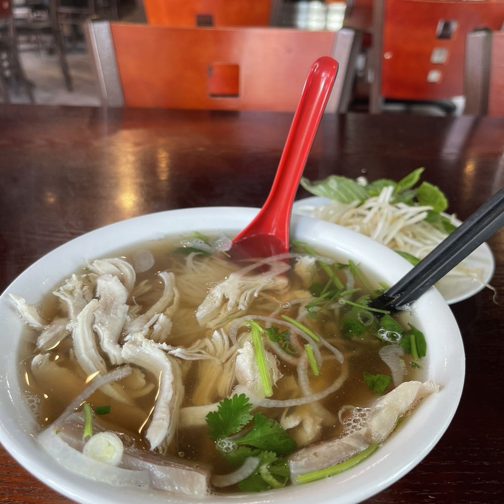 Pho Ga (Chicken Pho) with extra Tendon