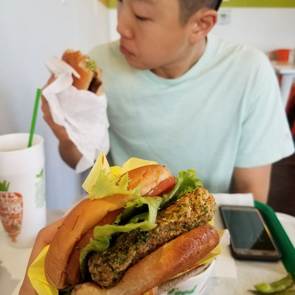 Earth Burger - Fishless filet - YUUUUMMM - Burgers Near Me - San Antonio, Texas Earth Burger - Fishless filet - YUUUUMMM - Burgers Near Me - San Antonio, Texas