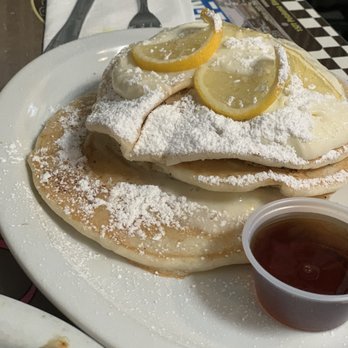 Sax's Joint - Special cakes: lemon poppyseed topped with creamy lemon curd - Breakfast & Brunch Near Me - Petaluma, California