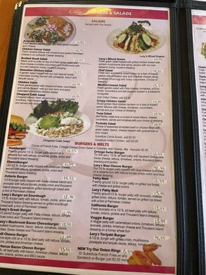 Menu photo 7 Lucy's Diner Fontana, CA