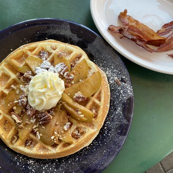 Cafe Borrone - Apple Waffle - Breakfast & Brunch Near Me - Menlo Park, California