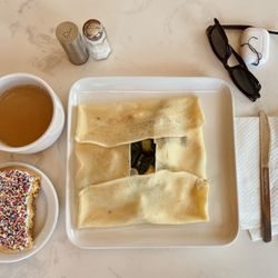 Seventh Street Cafe - Sugar Cookie, Coffee, and the Cronkite Crepe.
