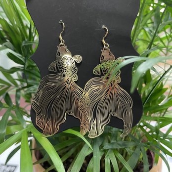 Raven Things Collected - Koi Fish Earrings. - Gift Shops Near Me - Los Angeles, California Raven Things Collected - Koi Fish Earrings. - Gift Shops Near Me - Los Angeles, California