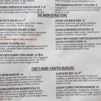 Chef's Playground Eatery - Menu - Comfort Food Near Me - Richmond, British Columbia Chef's Playground Eatery - Menu - Comfort Food Near Me - Richmond, British Columbia