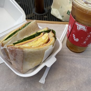 Manoa Bakery Cafe - Ham & egg sandwhich. Add cheese to it! And cold brew - Coffee & Tea Near Me - Annandale, Virginia Manoa Bakery Cafe - Ham & egg sandwhich. Add cheese to it! And cold brew - Coffee & Tea Near Me - Annandale, Virginia