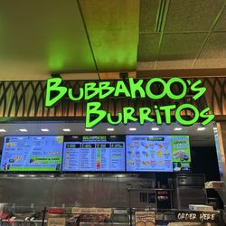 Bubbakoo's Burritos - Menu