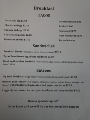 Menu photo 2 The Rig Grill Big Wells, TX