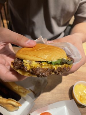 Photo of Shake Shack Dupont Circle - Washington, DC, DC, US. Shack burger??? If this is even considered a burger.