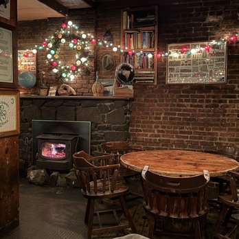 New Park Tavern - Inside with a fireplace. - Pubs Near Me - Jersey City, New Jersey