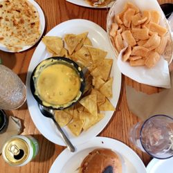 Cascabel - Tinga Tostadas, Gringa, Torta, vegan pork grinds, and Chile con queso