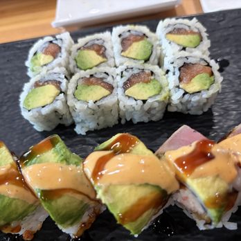 Akame Sushi - Kings Roll and salmon avocado roll - Sushi Bars Near Me - Roseville, California