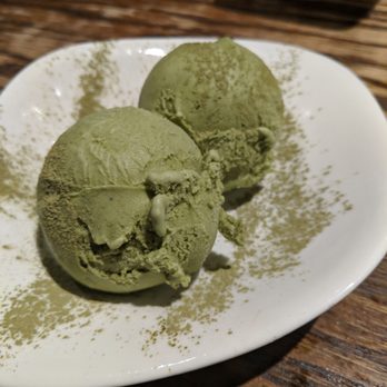IPPUDO NY - Matcha green tea gelato. Smooth and the powder adds to the green tea flavor - Ramen Near Me - New York, New York