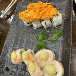 Volcano and Crystal rolls