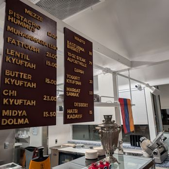 Yerord Mas Bakery and Deli - Current menu and kitchen interior - Armenian Near Me - Glendale, California
