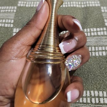 Most Grace Nails & Spa - First set of "bling" nails set from Ms. Tina @ Most Grace Nails (pic taken 2 weeks after service). - Nail Salons Near Me - Brooklyn, New York Most Grace Nails & Spa - First set of "bling" nails set from Ms. Tina @ Most Grace Nails (pic taken 2 weeks after service). - Nail Salons Near Me - Brooklyn, New York