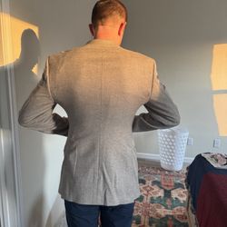 Alton Lane - Richmond - The jacket was tailored by comically pulling in from the arms to the waist. This is absurd.