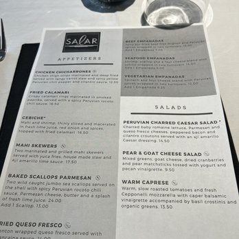 Salar - Menu - Peruvian Near Me - Dayton, Ohio Salar - Menu - Peruvian Near Me - Dayton, Ohio