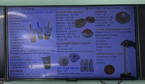 Menu photo 1 Let Eat Yogurt Buena Park, CA Menu photo 1 Let Eat Yogurt Buena Park, CA