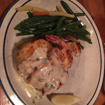 Dockside Restaurant - Crabmeat stuffed flounder with Shrimp and Scallops - Seafood Near Me - Beaufort, South Carolina