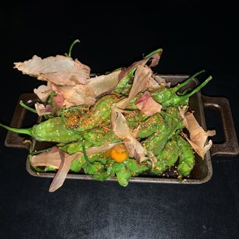 O-Ku - Shishito Peppers   not spicy! So don't worry. Great to eat actually w the sushi - Japanese Near Me - Atlanta, Georgia