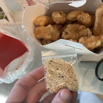 Shen Chang Restaurant - This their sesame chicken...sweet and sour sauce + a bag of sesame seeds - Chinese Near Me - Vancouver, Washington Shen Chang Restaurant - This their sesame chicken...sweet and sour sauce + a bag of sesame seeds - Chinese Near Me - Vancouver, Washington