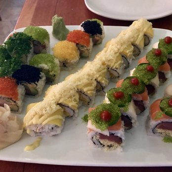 Blue Taleh - Kiss of fire, mango, and four seasons rolls. - Sushi Bars Near Me - Lowell, Massachusetts