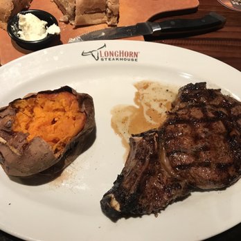 LongHorn Steakhouse - Outlaw Ribeye, sweet potato - Steakhouses Near Me - Athens, Georgia