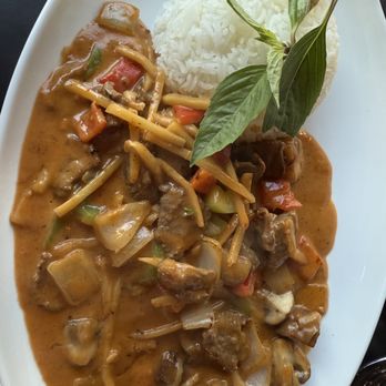 Sticky Rice - Panang Beef Curry. - Thai Near Me - Plantation, Florida Sticky Rice - Panang Beef Curry. - Thai Near Me - Plantation, Florida