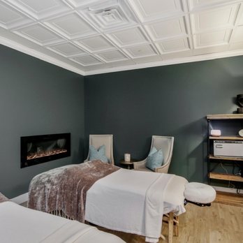 Remedy Spa - One of the couples room with an amazing fireplace. - Massage Therapy Near Me - Wichita, Kansas Remedy Spa - One of the couples room with an amazing fireplace. - Massage Therapy Near Me - Wichita, Kansas