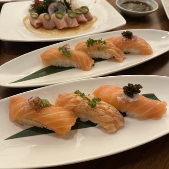 Katsu-Ya - Salmon trio - Sushi Bars Near Me - Seattle, Washington