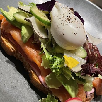 Elements Restaurant - Smoked salmon avocado toast with poached egg - Breakfast & Brunch Near Me - Vancouver, Washington Elements Restaurant - Smoked salmon avocado toast with poached egg - Breakfast & Brunch Near Me - Vancouver, Washington