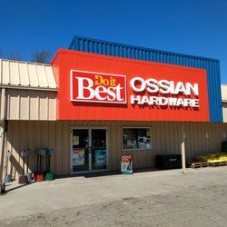 Do it Best - Ossian - Entrance to Ossian Do it Best, marked by our one of a kind hammer handle door handles!