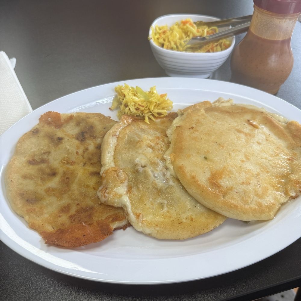 Bean & Cheese; Cheese and Locoro; & Chicharrones Pupusas