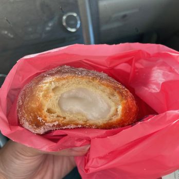 Leonard's Bakery - Haupia Malasada Puff - Bakeries Near Me - Honolulu, Hawaii