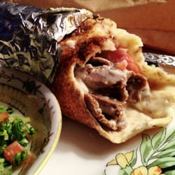 Emile's Black Point Bistro - This is a large donair with the works. The sauce is perfect and the beef is chunky with a bit of kick. Aweso