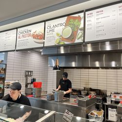 Chipotle Mexican Grill - Menu board
