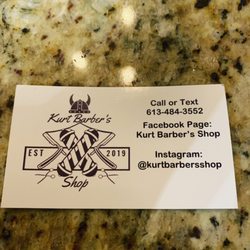 Kurt Barber’s Shop - Brockville Ontario's newest traditional barbershop. By appointment only. Haircut, shave and hot towel service starting at only $15!!!
