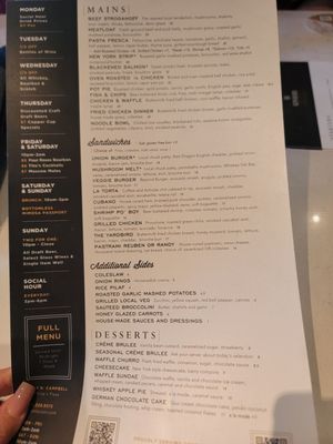 Menu photo 4 Union Public House Tucson, AZ