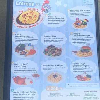 Asayoru Maid Cafe - Menu - Themed Cafes Near Me - Monterey Park, California