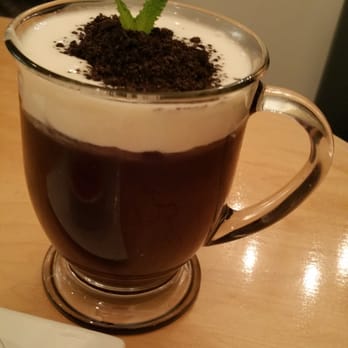 Prince Tea House - Potted Foam lavender green tea - Desserts Near Me - Brooklyn, New York