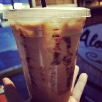 Aloha Brew Coffee Bar - Early in the morning cravings. Iced Chocolate Haupia. It tastes like Haupia. Ridiculous and delicious! - Coffee & Tea Near Me - Ewa Beach, Hawaii